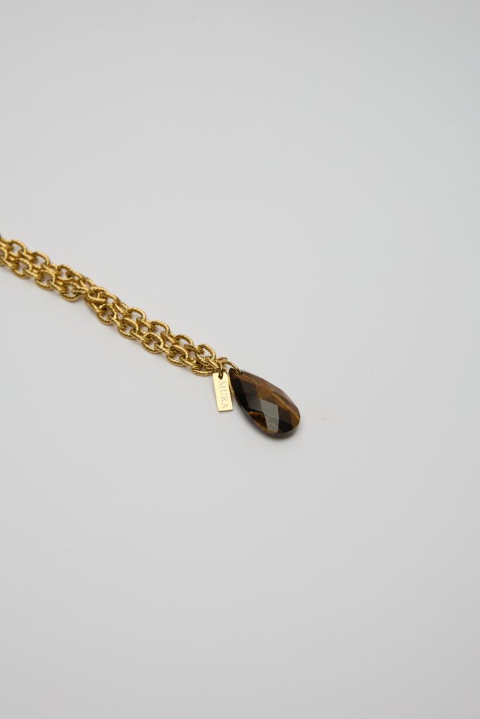 Collier Flora œil de tigre